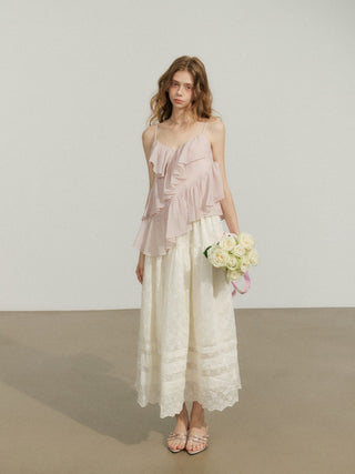 Erna Embroidery Maxi Skirt