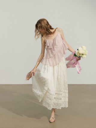 Erna Embroidery Maxi Skirt
