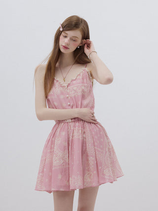 Ethnic Sleeveless Mini Dress