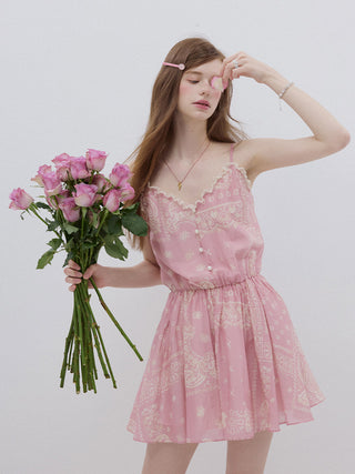 Ethnic Sleeveless Mini Dress