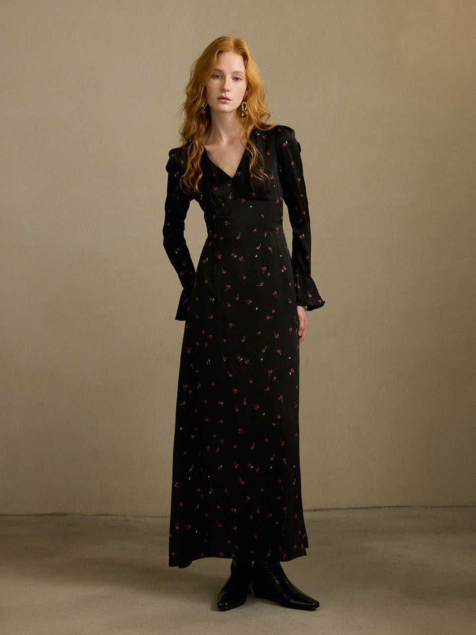 Evening Floral Long Dress | Romantic & Elegant Long Dress | SINCETHEN