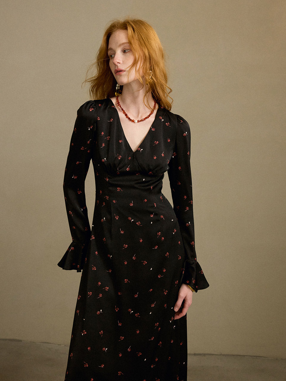 Evening Floral Long Dress | Romantic & Elegant Long Dress | SINCETHEN