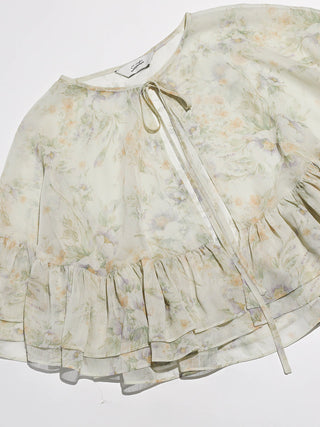Everbloom Chiffon Cape