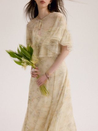 Everbloom Chiffon Cape