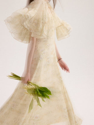 Everbloom Chiffon Cape
