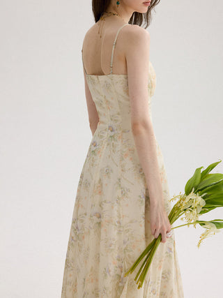 Everbloom V neck Long Dress