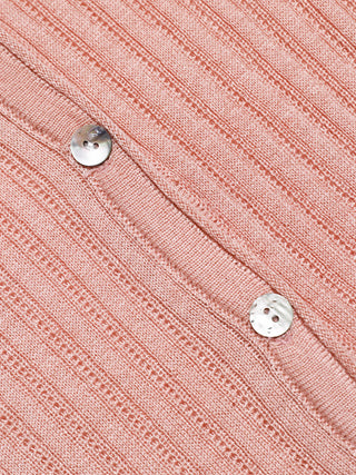 Fine Rib Knit Cardigan