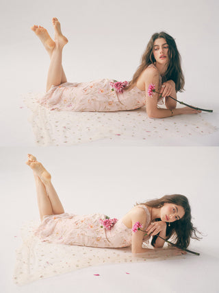 Fleur Frill Maxi Dress