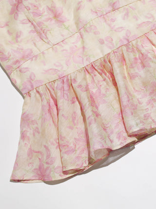 Flor V neck Peplum Top