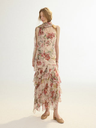 Floren Scarf Maxi Dress