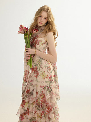 Floren Scarf Maxi Dress