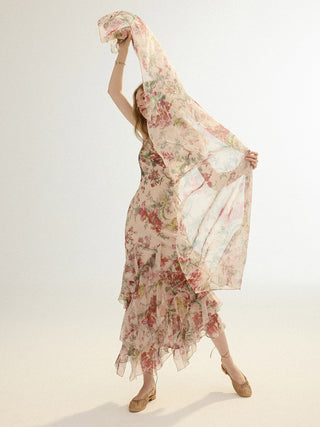 Floren Scarf Maxi Dress