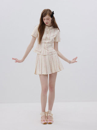 Florence Pleated Mini Skirt