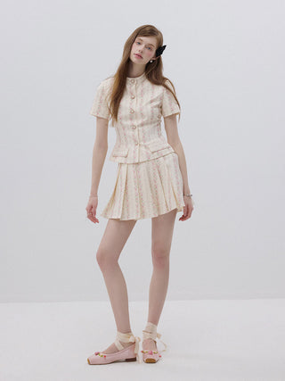 Florence Pleated Mini Skirt