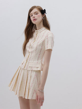 Florence Pleated Mini Skirt