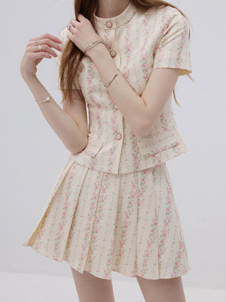 Florence Pleated Mini Skirt