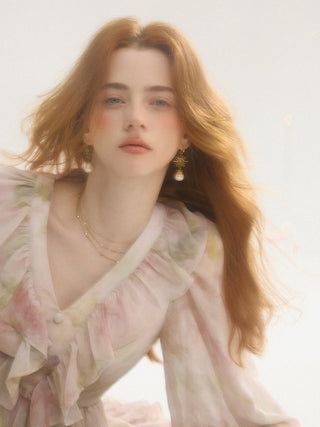 Flovelle Ruffle Long Dress