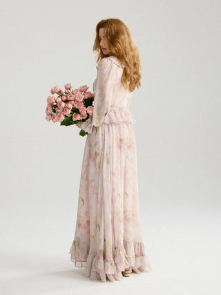 Flovelle Ruffle Long Dress