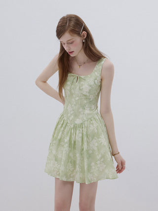 Forest Sleeveless Mini Dress