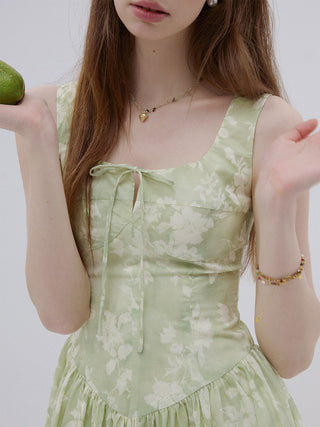 Forest Sleeveless Mini Dress