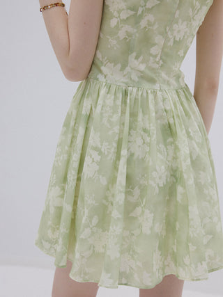 Forest Sleeveless Mini Dress