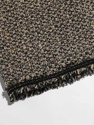 Fringe Tweed Mini Dress