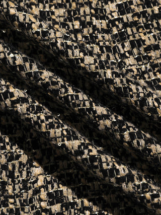 Fringe Tweed Mini Dress