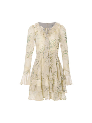 Garden Ruffle Mini Dress