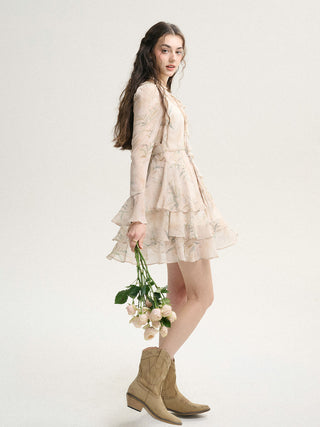 Garden Ruffle Mini Dress