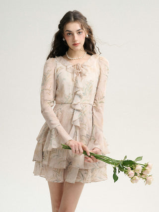 Garden Ruffle Mini Dress