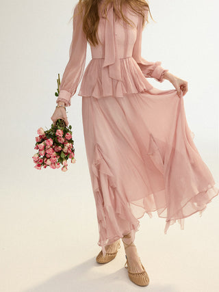 Garnet Flow Maxi Dress