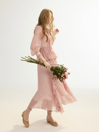 Garnet Flow Maxi Dress