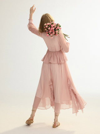 Garnet Flow Maxi Dress