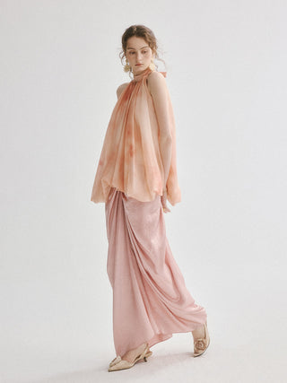 Glaze Drape Maxi Skirt