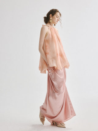 Glaze Drape Maxi Skirt
