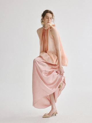 Glaze Drape Maxi Skirt