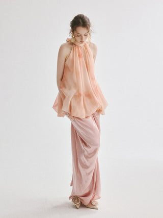Glaze Drape Maxi Skirt