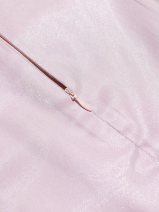 Glossy Bow Mini Dress