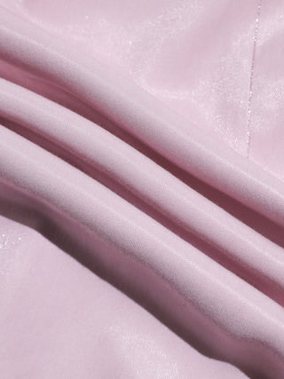 Glossy Bow Mini Dress