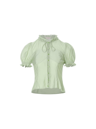 Greenery Puff Blouse