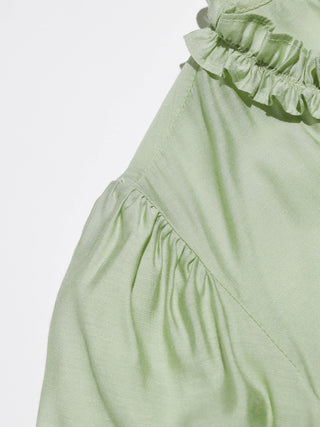 Greenery Puff Blouse