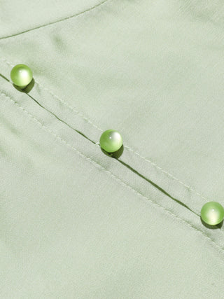 Greenery Puff Blouse