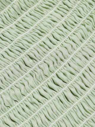 Greenery Smocked Long Skirt