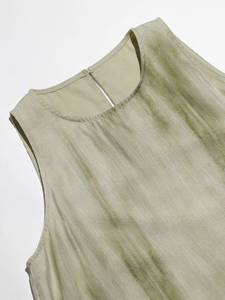 Greeny Halter Neck Long Dress