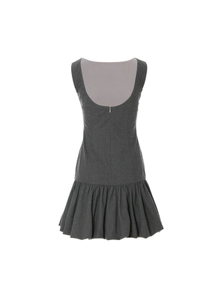 Grise Balloon Mini Dress