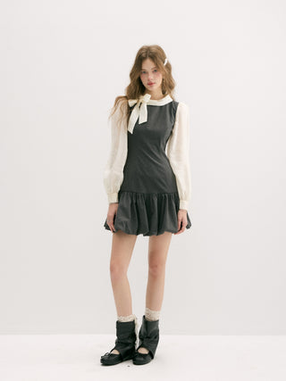 Grise Balloon Mini Dress