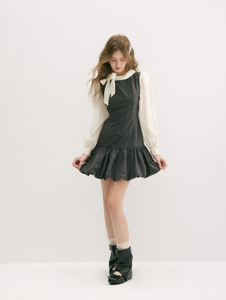 Grise Balloon Mini Dress
