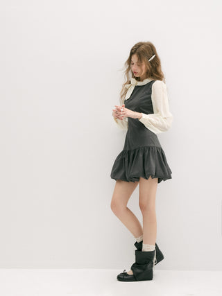 Grise Balloon Mini Dress