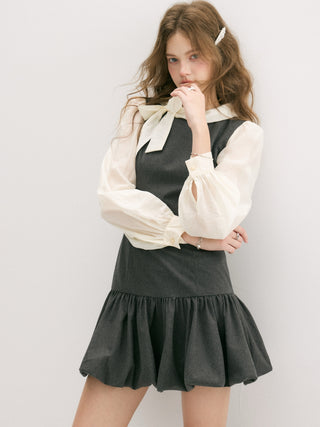 Grise Balloon Mini Dress