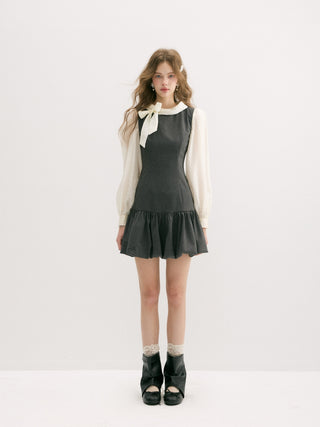 Grise Balloon Mini Dress